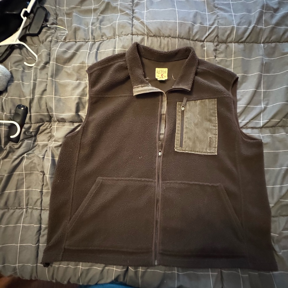 RedHead Dark Brown Fleece Vest